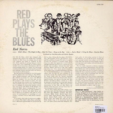 Red Norvo - Red Plays The Blues