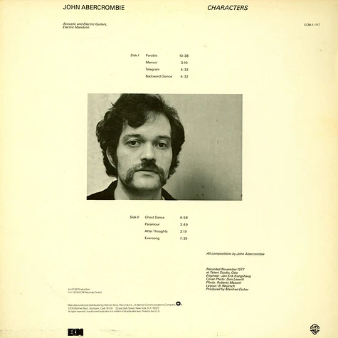 John Abercrombie - Characters