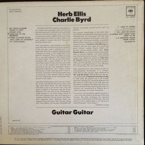 Herb Ellis, Charlie Byrd - Guitar/Guitar