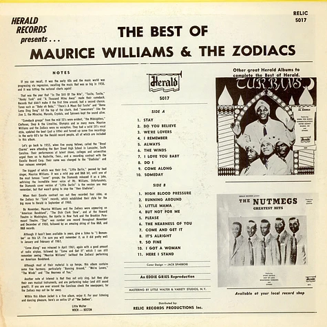 Maurice Williams & The Zodiacs - The Best Of Maurice Williams & The Zodiacs