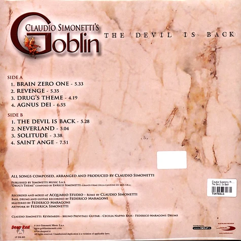 Claudio Simonetti Presents Goblin - The Devil Is Back