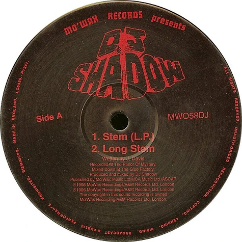 DJ Shadow - Stem