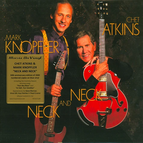 Chet Atkins & Mark Knopfler - Neck And Neck Limited Numbered Blue Vinyl Edition