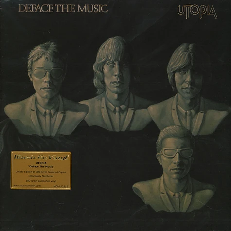 Utopia - Deface The Music Limited Numbered Silver Vinyl Edition