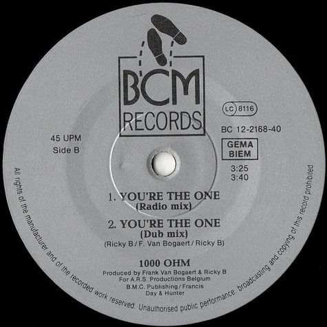 1000 Ohm - You're The One