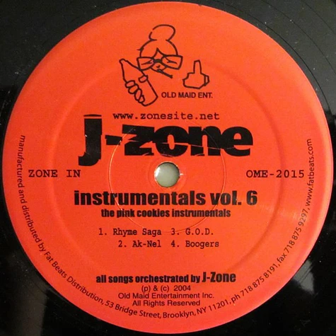 J-Zone - The Pink Cookies Instrumentals (Instrumentals Vol.6)