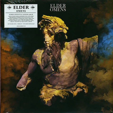 Elder - Omens Black With Blue And Gold Splatter Vinyl Edition