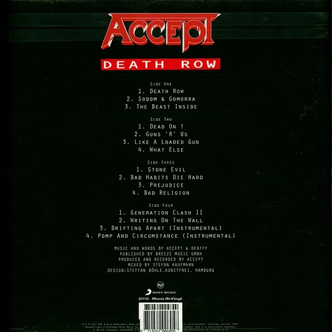 Accept - Death Row