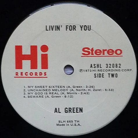 Al Green - Livin' For You