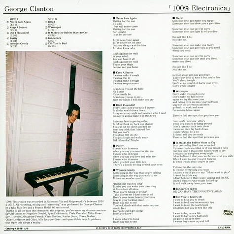 George Clanton - 100% Electronica Black Vinyl Edition