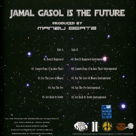Jamal Gasol X Manzu Beatz - Jamal Gasol Is The Future Yellow Transparent Vinyl Edition