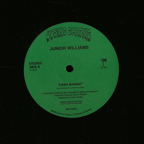 Junior Williams - Cash Maniac / Pennywise
