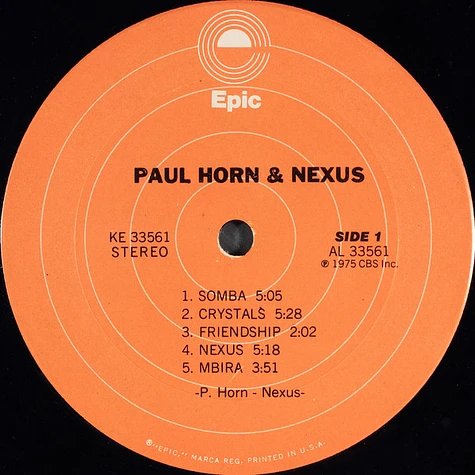 Paul Horn + Nexus - Paul Horn + Nexus