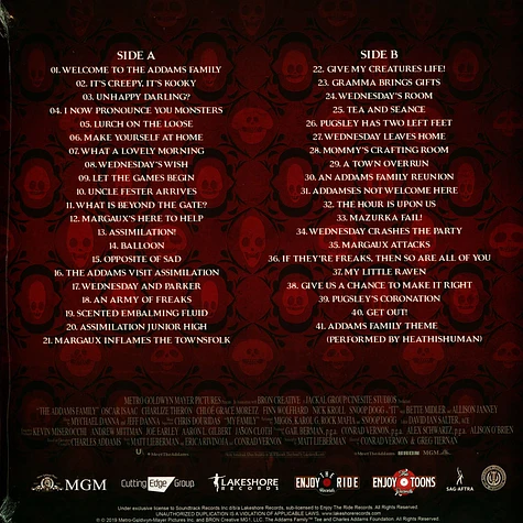 Jeff Danna & Mychael Danna - OST The Addams Family Colored Edition