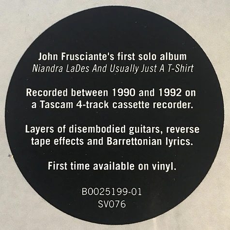 John Frusciante - Niandra LaDes And Usually Just A T-Shirt