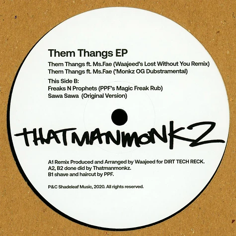 Thatmanmonkz - Them Thangs EP