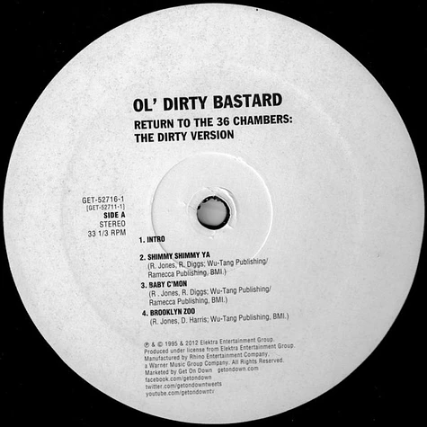 Ol' Dirty Bastard - Return To The 36 Chambers: The Dirty Version