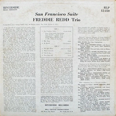 Freddie Redd Trio - San Francisco Suite