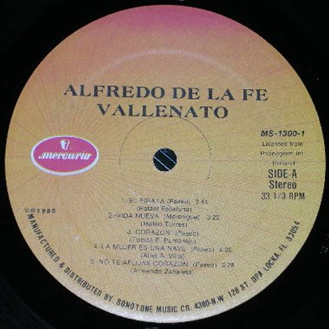 Alfredo De La Fé - Vallenato
