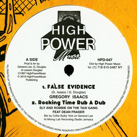 Gregory Isaacs / Yami Bolo / Rocking Time - False Evidence / Flee Outa Babylon