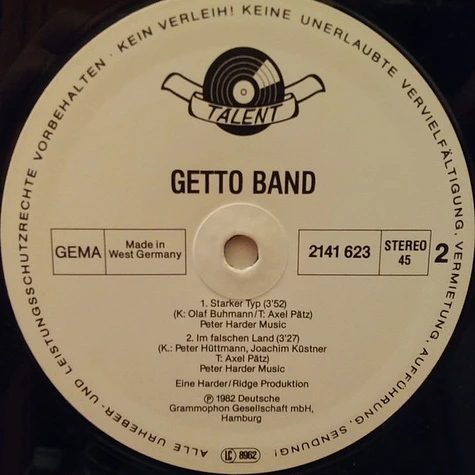 Getto Band - Im Falschen Land