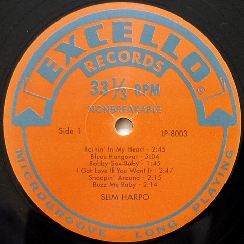 Slim Harpo - Sings "Raining In My Heart..."