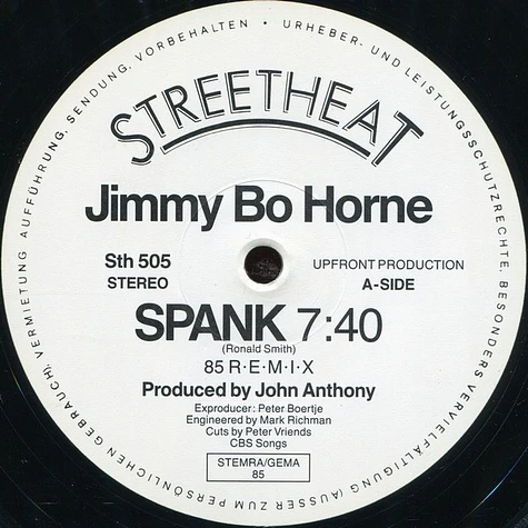 Jimmy "Bo" Horne - Spank