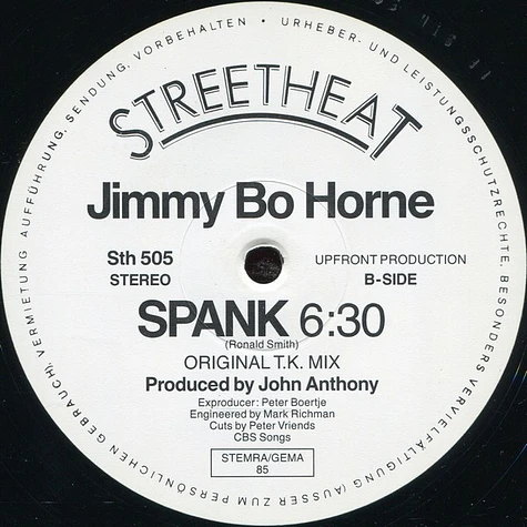Jimmy "Bo" Horne - Spank