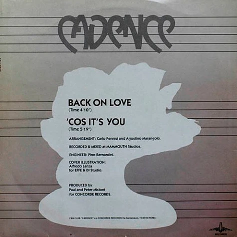 Cadence - Back On Love / 'Cos It's You