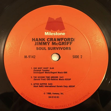 Hank Crawford / Jimmy McGriff - Soul Survivors