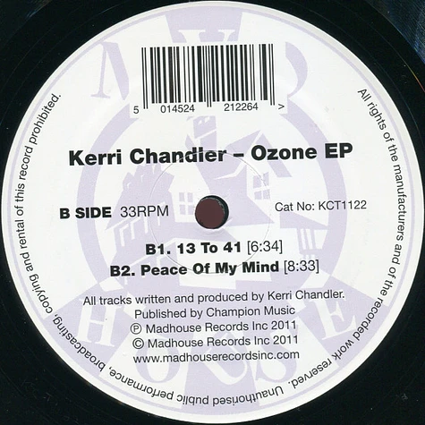 Kerri Chandler - Ozone EP