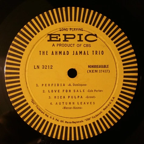 Ahmad Jamal Trio - The Ahmad Jamal Trio