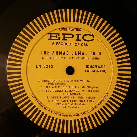 Ahmad Jamal Trio - The Ahmad Jamal Trio