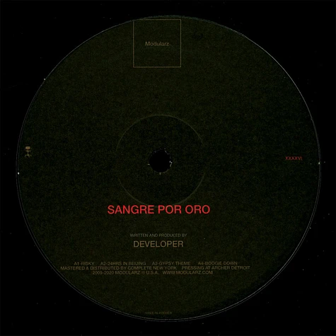 Developer - Sangre Por Oro Lp Part A