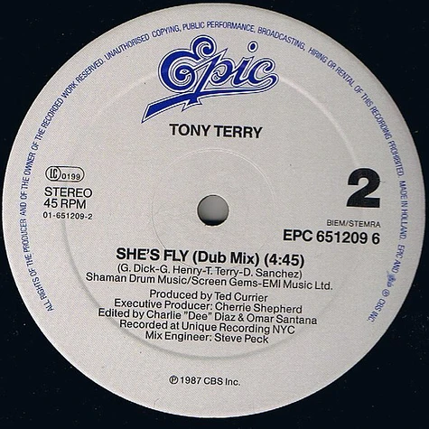 Tony Terry - She's Fly