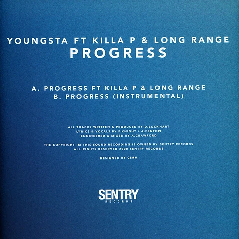 Youngsta - Progress / Instrumental Feat. Killa P & Long Range
