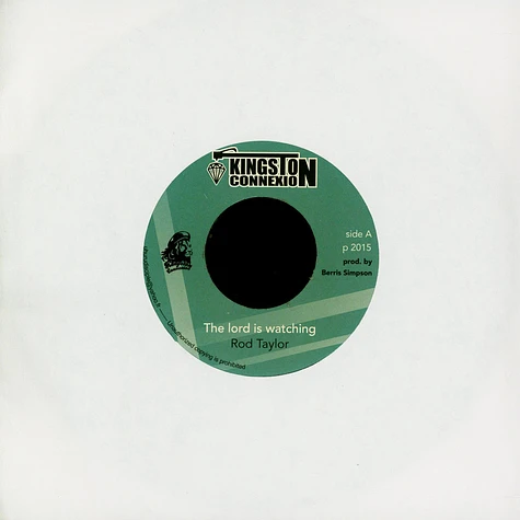Rod Taylor - The Lord Is Watching / Dub Plate Mix