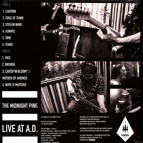 The Midnight Pine - Live At A.D. Splattered Grey Vinyl Edition