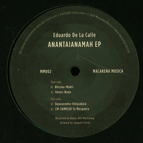Eduardo De La Calle - Anantaianamah EP