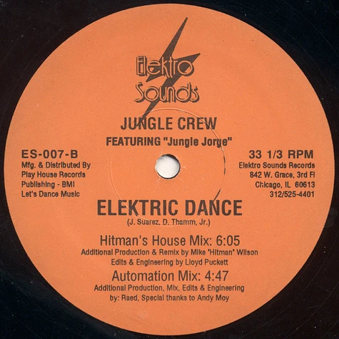 Jungle Crew Featuring Jungle Jorge - Elektric Dance