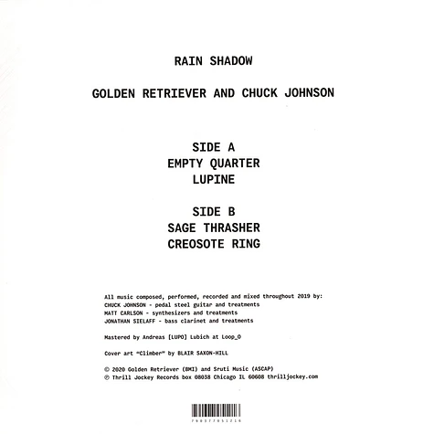 Golden Retreiver And Chuck Johnson - Rain Shadow