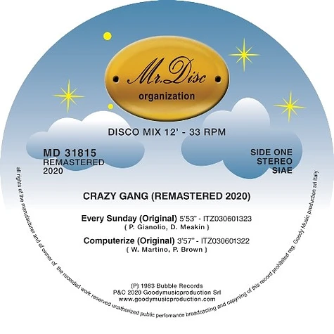 Crazy Gang - Crazy Gang Transparent Yellow Vinyl Edition