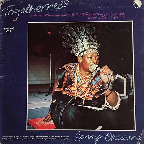 Sonny Okosuns Ozziddi - Togetherness