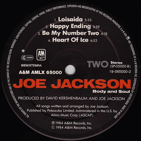 Joe Jackson - Body And Soul