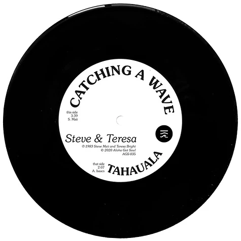 Steve & Teresa - Catching A Wave Black Vinyl Edition