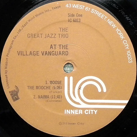 The Great Jazz Trio - At The Village Vanguard