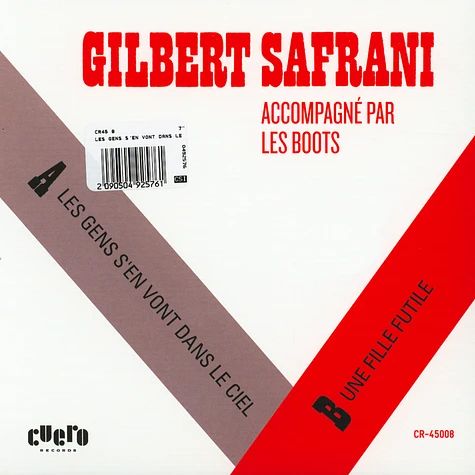 Gilbert Safrani Accompagne Par Les Boots - Les Gens S'en Vont Dans Le Ciel