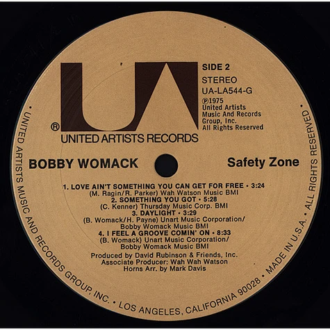 Bobby Womack - Safety Zone