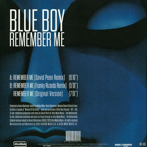Blue Boy - Remember Me Remixes