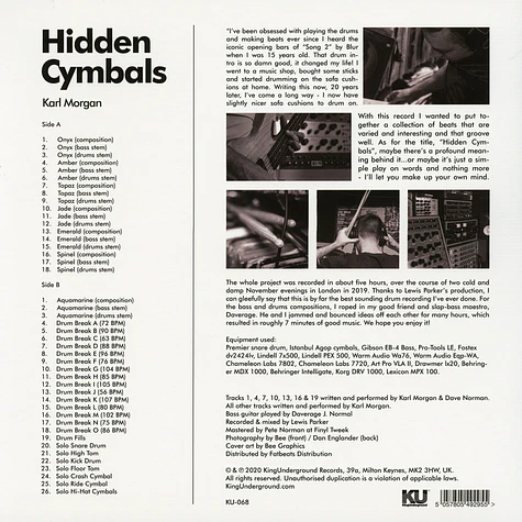 Karl Morgan - Hidden Cymbals (Bass & Drum Library)
